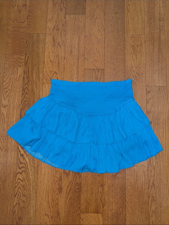 Mustard Seed Dresses & Skirts - Mustard Seed Bright Blue Tiered Smocked Mini Skirt
